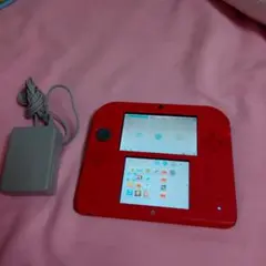 Nintendo 2DS レッド 本体 ACアダプター付き