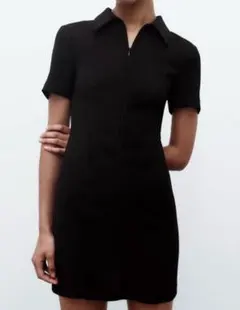ZARA フィットミニシャツワンピース