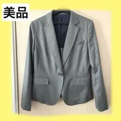美品　スーツジャケット　テーラードジャケット　グレー　M ９号