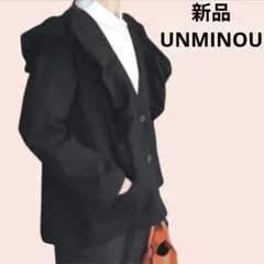UNMINOU❤︎ モード フリル エコレザー ジャケット アンミヌ UNMINOU モードフリルエコレザージャケット - メルカリ