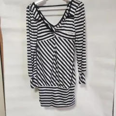 Sky Bomber スカイボンバー ボーダー ワンピース L Y2K レース