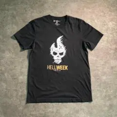 【ヴィンテージ】スカル プリントTシャツ 黒 ハロウン 古着usedTSM11
