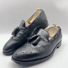 リーガル JE03 ウィングチップ タッセルローファー 黒 レザー 25cm