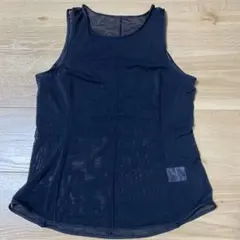 マメクロゴウチ黒 M シアータンクトップ