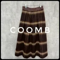 ✴️Coomb　クーム　フレアスカート　ファー素材　モヘヤ混　М