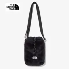 ノースフェイス ガールズ ファー クロスバッグ ポーチ ブラック色 海外限定