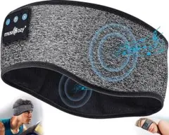 新品☆スポーツイヤホンワイヤレススリープヘッドホン★31灰