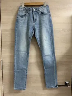 ライトブルー ストレートデニム ハイウエスト