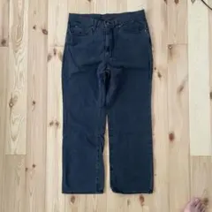 gu ブラックデニム Lサイズ