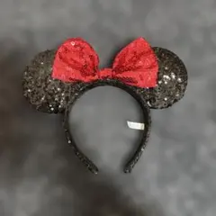 ミニーマウス スパンコールカチューシャ