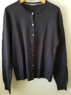 美。TOMMY HILFIGERレディース薄手丸襟カーディガン