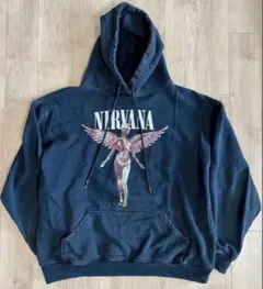 NIRVANA IN UTERO ニルヴァーナ パーカー　ヴィンテージ　ブラック