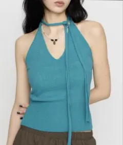 ラグアジェム HALTER NECK COMPACT ニットのサムネイル