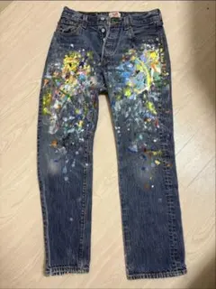 Levi's 501ペイントデザイン デニム