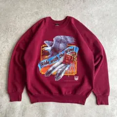 レアカラー 90s 3D EMBLEM イーグル スウェット USA製 XL