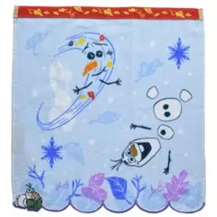 丸眞 ハンドタオル ディズニー アナと雪の女王2 34×36cm リーフブルー