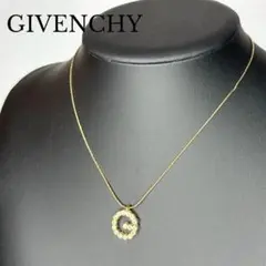 【美品】GIVENCHY ジバンシー　ネックレス　ゴールド　ラインストーン