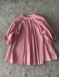 極美品 ドゥロワー Drawer フリルスタンドブラウス シアーシャツ ピンク 極美品 ドゥロワー Drawer フリルスタンドブラウス シアーシャツ
