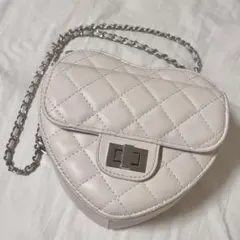 GRL キルティングチェーンハート型バッグ tr542