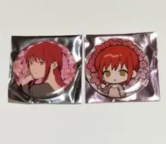 チェーンソーマン グリッター缶バッジ&ミニキャラ缶バッジ マキマ