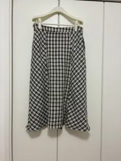 ロングスカート　チェック　LL 大きいサイズ　未使用