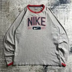 00s OLD NIKE ナイキ ロンT センタースウッシュグレー オールド