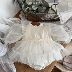 新品未使用 marron rapunzel suits ドレス ベビー 12m