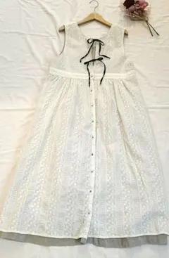 サマンサモスモス×kazumi マルチ リネン ジャンスカ ナチュラル