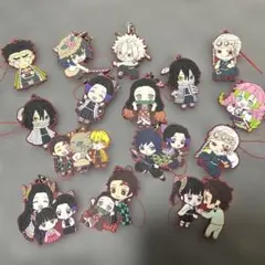 鬼滅の刃カプセルラバーストラップまとめ売り15個セットプラス(おまけ付き)