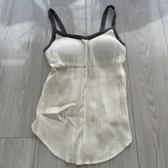Sea Room lynn パッドinランダムRIBキャミソール S