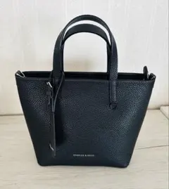 CHARLES & KEITH ベージュ ショルダーバッグ ハンドバッグブラック