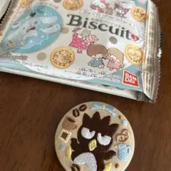 サンリオ 刺繍缶バッジ バッドばつ丸