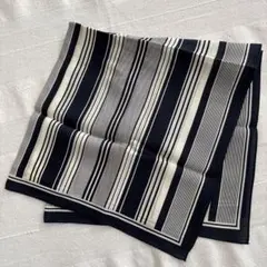 TOPKAPI シルク　ミニスカーフ　トプカピ　ストライプ　絹　SILK