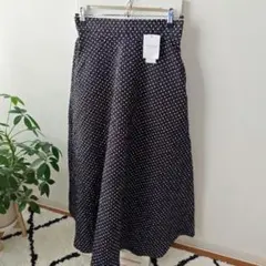 coca コカ　黒×白　ドット柄 　 フレアスカート 　Lサイズのサムネイル