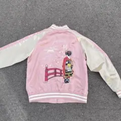 スカジャンサテン　ピンク　JAPAN 80〜90sのサムネイル
