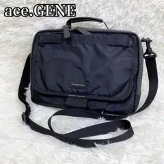 【美品】ace.GENE 多機能 ショルダーバッグ コンパクト