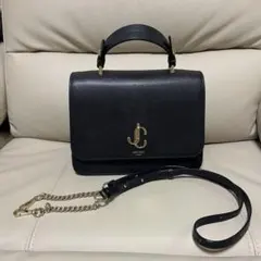 未使用級 JIMMY CHOO WEBB TOP 2WAY HANDLE BAG - メルカリ