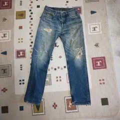 Levi's 501 ダメージデニム W30 L32