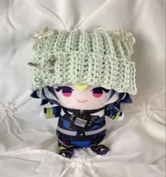 〖グリーン×リボン〗 にじぱぺっと ネコ耳 ニット帽 ぬい服 にじぱぺ