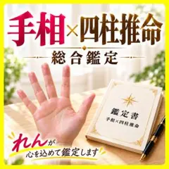 手相×四柱推命 総合鑑定 恋愛・仕事・金運・人生相談