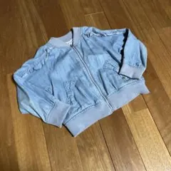 メゾピアノ 薄手デニムブルゾン、ジージャン110