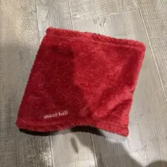 mont-bell モンベル　CLIMA AIR ネックウォーマー FREE 赤