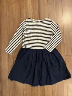 SHIPS KIDS ボーダー切り替えワンピース 120