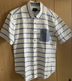 MALE & CO. ストライプ 半袖シャツ Lのサムネイル