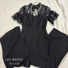 Lily Brownリリーブラウンレースオールインワン黒サイズ0結婚式フォーマル