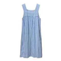 DENIM&DUNGAREE ストライプ ノースリーブワンピース 150
