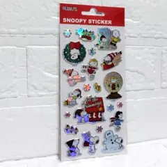 スヌーピー 立体シール ホログラム クリスマス 新品　正規品