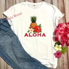 ALOHATシャツ♡フラダンス ハワイアン♡アロハ♡タヒチアン♡花 SURF