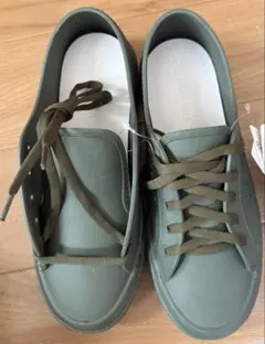 新品未使用　スペルガ　ラバー　スニーカー　38(24cm）レインシューズ　カーキ