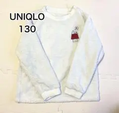 UNIQLO フリース パジャマ スヌーピー トップスのみ 130